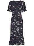angenehmes Sommerkleid mit A-Linie und midi-Länge