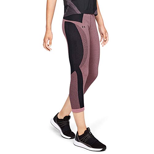 Under Armour Women's Vanish Seamless Crop, Purple Prime (521)/Metallic Silver, Medium