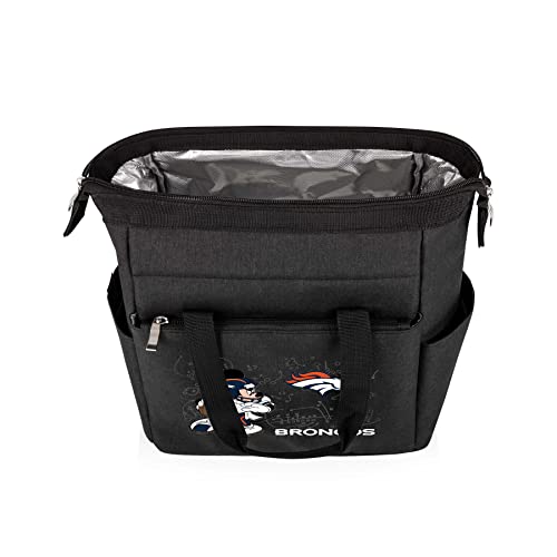 Image of PICNIC TIME NFL Mickey Mouse On The Go Lunch Bag - Soft Cooler Lunch Box - Insulated Lunch Bag, (Black)