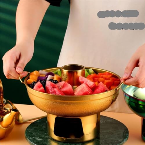 Olla china para carbón, acero inoxidable, 22 cm miniatura 6