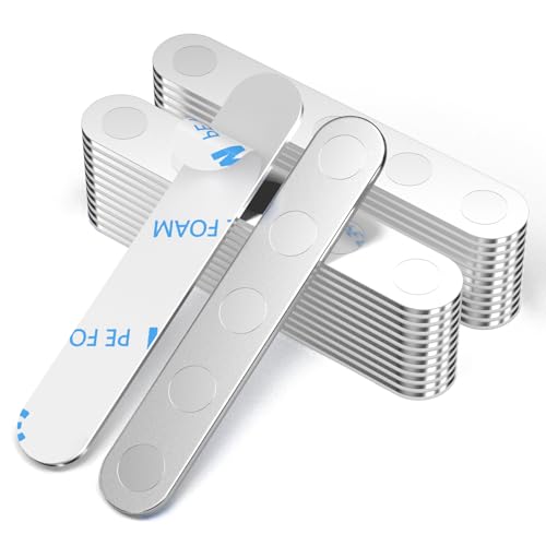 N52 Strong Rare Earth Neodymium Magnets, Heavy Duty Bar Magnets with Double-Sided Adhesive,Perfect for Garage, Kitchen, Science, Fridge, Craft, Office, 24Pack