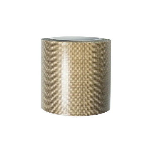 Image of PTFE Coated Fabric Tape Teflon Adhesive Tape High Temperature Vacuum, Hand and Impulse Sealers Machine Sealing Tape 0.18mm Thick (50mm-10M)