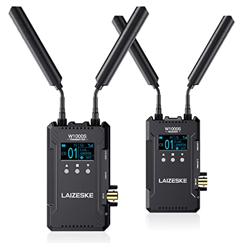 Laizeske W1000S Wireless Video Transmission System Dual Hdmi Sdi 1000Ft Transmission Range 0.08S Low Lantency Real Time App Monitoring #TOP21