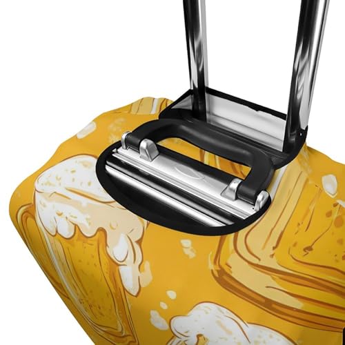 Beer Travel Luggage Cover Washable Anti-Scratch Baggage Suitcase Protector S4