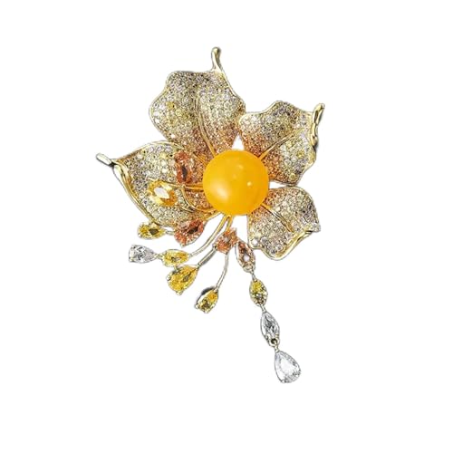 Broche de flor creativo para personalizar abrigos básicos de forma elegante