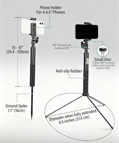 BMZX Golf Tripod Monopod 47