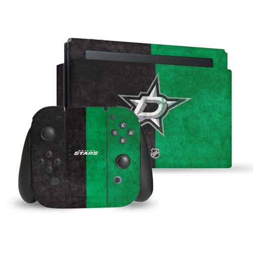 Skin Dallas Stars Nintendo Switch Motif Moitié en Détresse Vinyle NHL