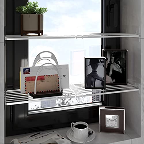 Locvcda Closet Shelves Expandable Closet Organizers And Storage Shelves Expandable Closet Shelf Dividers Ajustable Wall Mounted Tension Shelf For Closet Cabinet Locker Bathroom #TOP4