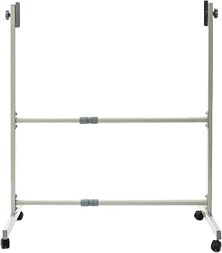 Mobile whiteboard Mobile Stand   Adjustable Tilt Angle and Height  with Locked Casters Metal Rolling Stand   Fits Sizes 80x120cm -100x150cm