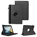 Produktbild NAUC Tablet Hülle kompatibel für Medion Lifetab E10814 E10802 Tasche Schutzhülle Schutztasche Cover Schutz Case 360 Drehbar, Farben:Schwarz