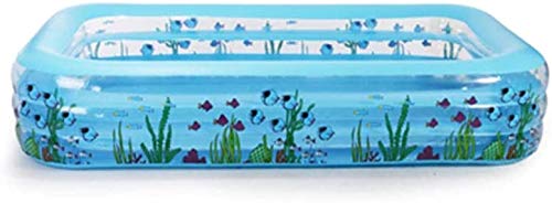 AWJ inflatable pool Family Outdoor Garden Pool Adult Children Paddling Pool Bath Foldable and Portable Swimming