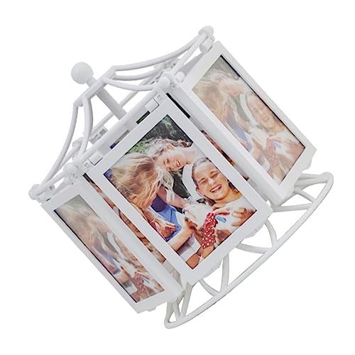 HOLIDYOYO Cornice Decorativa Per Foto Girevole Espositore Per Foto Da Cornice Ornamentale Per Famiglia