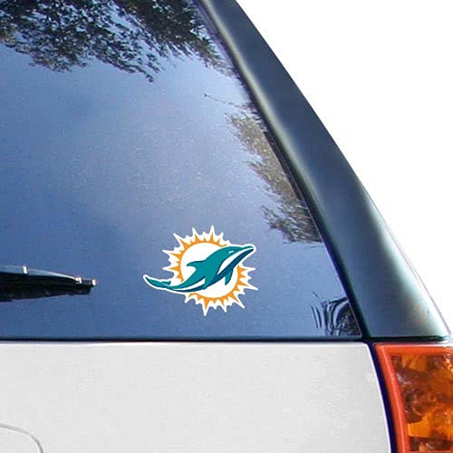 Autocollant Miami Dolphins WinCraft vinyle Perfect Cut premium pour vitre