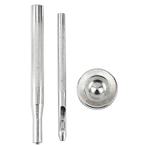 Toolly 103Pcs 15Mm Stainless Steel Fastener Snap Press Stud Cap Button Marine Boat Canvas (4 Components, 26Pcs For Each), With 3 Setting Tools #TOP4