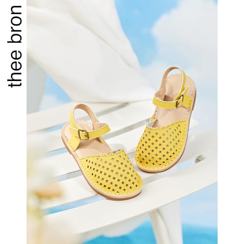 Image of THEE BRON Toddler Girls Espadrilles Sandals Hollow Out Rustic Dress Shoes