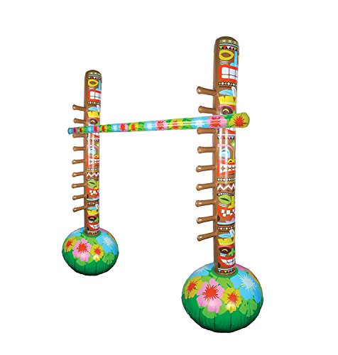 HENBRANDT Juego de barra inflable de limbo hawaiano Envase de 1 Multicolor