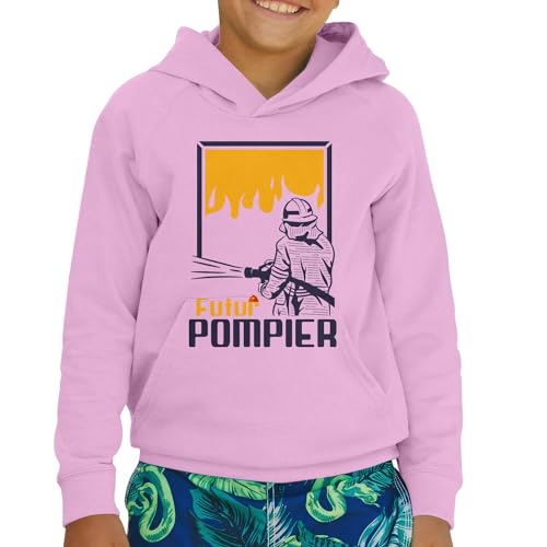 Sweat à capuche enfant futur pompier en coton premium - 2