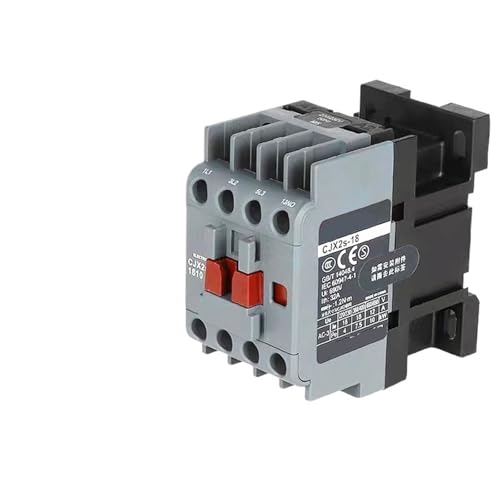 Contactor de CA CJX2s-1810 con bobina de 380V y alta capacidad de conmutación 18A
