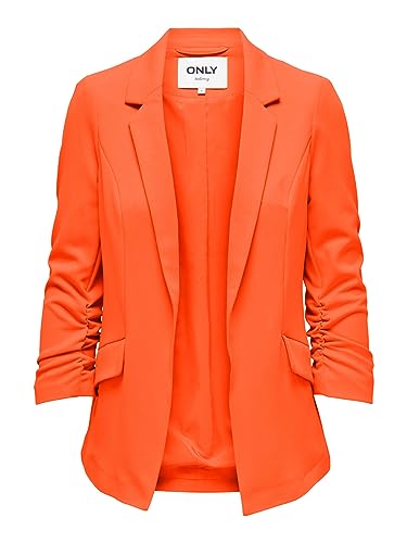 ONLY Women's ONLCAROLINA Diana 3/4 CC TLR Blazer, Flame, 36