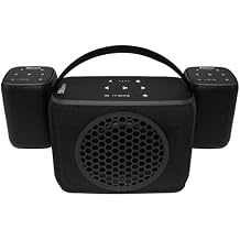 Rocksteady Stadium 2 Speakers + Subwoofer 2 Speakers & Sub | Portable 2.1 Home Audio System | Up to 30-Hr Battery | 150 ft Range | No WiFi | Stereo Wireless