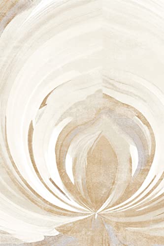 Finoren Light Luxury Vintage Area Rugs For Living Room,Bedroom,Hallway,Dining Room,Non-Shedding,Non Slip Backing,Floor Decoration Carpets,Beige-Brown,5'X7' #TOP1