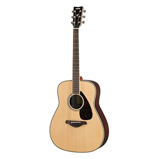 Yamaha FG830 Solid Top Folk Guitar, Natural