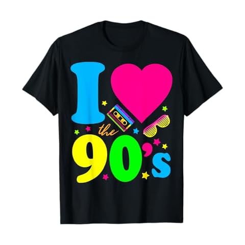 1990's 90s Shirt I Heart the Nineties T-Shirt Cover