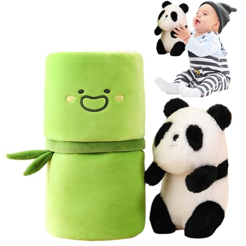 Panda avec Peluche Bambou doudou mignon super doux de dessin animé pour enfant