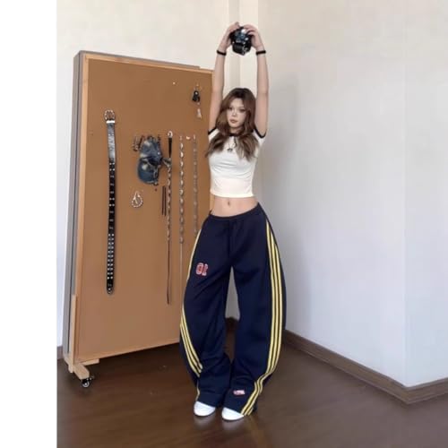 Women's Wide Leg y2k Pants, high Waisted Pants, Casual and Elegant Pants with Pockets and Drawstring3