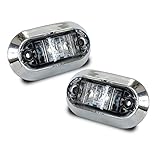 LED サイドマーカー ブルー 24V対応 バスマーカー トラックマーカー クリスタルレンズカット仕様 2個 セット