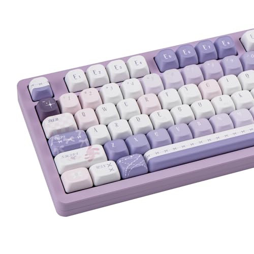 Image of PBT Keycaps Puppet Ragdoll Purple Cute 150 Keys MX Switch Key Cap