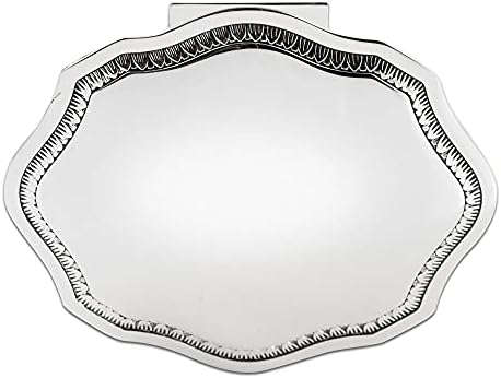Personalised Silver Scallop Lid Style Trinket / Jewellery Box - Engraved With Your Custom Text.