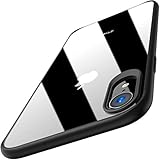 TOZO for iPhone XR Case Hybrid Soft Grip Matte Finish Frame Clear Back Panel Ultra-Thin [Slim Fit] Cover for iPhone XR 6.1 Inch 2018 (Black)