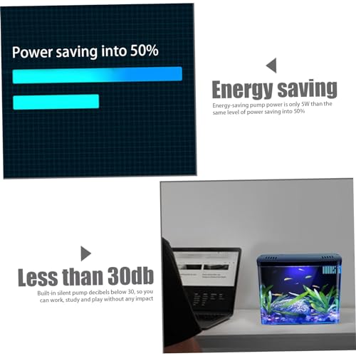 Fish-Tank-13-Gallon-Small-Aquarium-Clear-Aquarium-Tank-with-3-Layer-Filter--LED-Light-Self-Cleaning-Desktop-Fish-Tank-Home-Decor-for-Betta-Fish-Shrimp-Goldfish-Black-Aquarium-Tank-1-Gallon-Fish-T