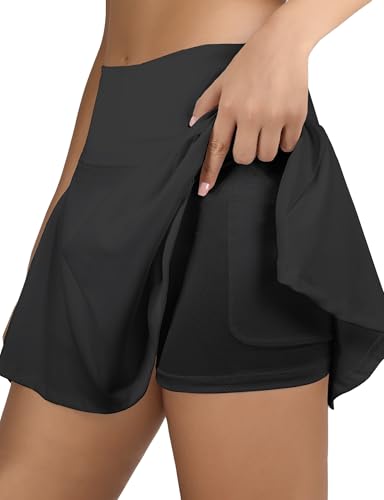 Buauty Pleated Tennis Skirt for Women High Waisted Golf Skorts with Pockets3