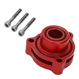 WIKIBB Blow Off Valve Adapter BOV Adapter Compatible with 2019+ Ford Mustang Bronco Explorer Ranger 2.3L 2.7L 3.0L EcoBoost Engine- CNC Billet Aluminum Red