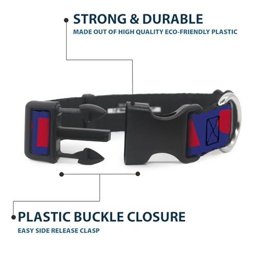 Collar ajustable pc-w30030-ws con clip de plástico resistente para perros 5