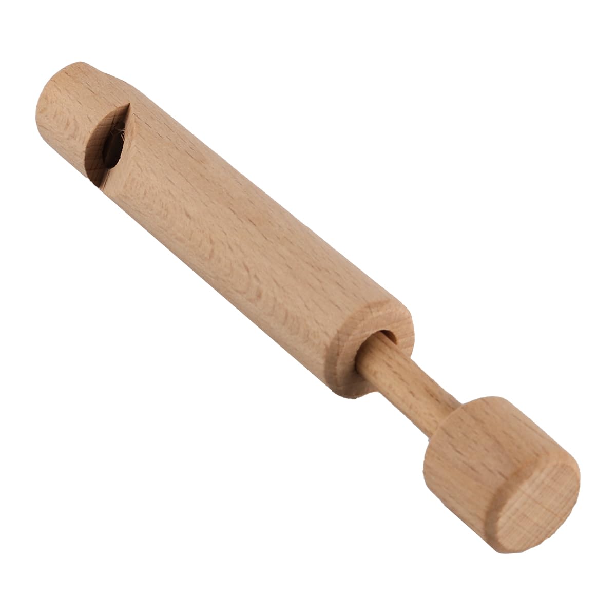Lot de 2 flûtes à sifflet coulissantes en Bois, Petite flûte en Bois, sifflet en Bois Massif, Instrument à Vent Orff, flûtes coulissantes à Main Uniques pour l'exploration Musicale