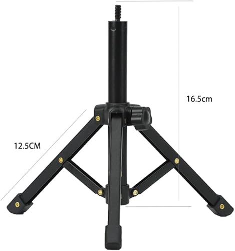 Miniatura 8 de Soporte de micrófono portátil de escritorio 14 trípode Soporte de mesa Soporte de micrófono ajustable Soporte de clip de micrófono