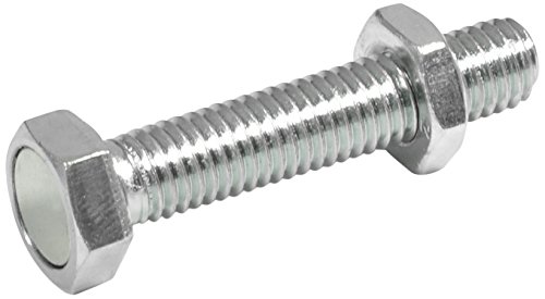 J.W. Winco 251.6-M6-12-ND Setting Bolt with Retaining Magnet, GN251.6, M6 x 12 mm, Steel Zinc Plated Blue Passivated Body, Tensile Strength Class 50.8 (500 N/mm²), Neodymium Iron and Boron NdFeB Magnet