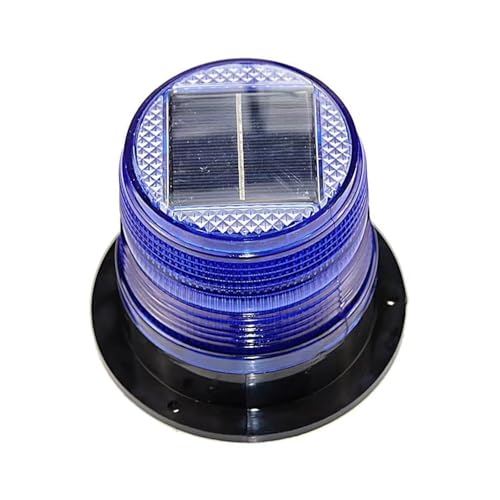 Baliza de advertencia solar azul para coche y zonas de obras