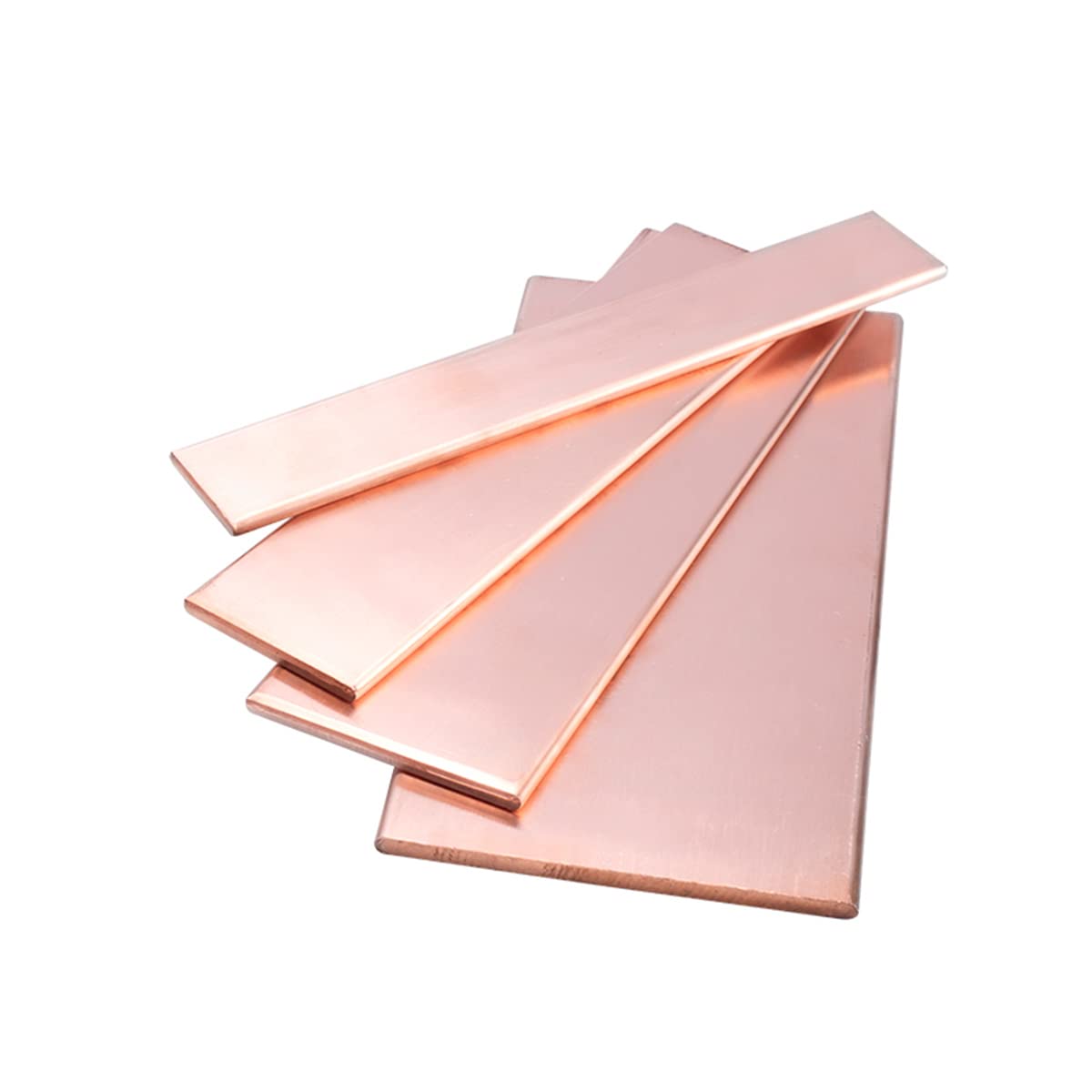 Barra Plana de Cobre Barra Plana de Metal Cobre Púrpura T2 para Gran Conducción de Corriente la Industria Materiales de Laboratorio,Longitud 500mm Espesor 5mm,5mmx30mmx500mm