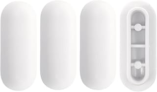 ALLY-MAGIC Toilet WC Seat Buffer Set, Toilet Seat Bumper Noise Dampening Bumpers Gasket Toilet Seat Buffer Set Gasket Toilet Seat Buffer Set Y6-MTGD (White)