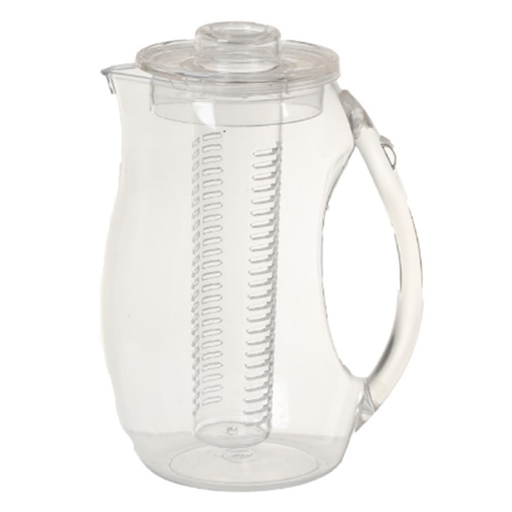CTRLZS Fruit Water Pitcher 2.5L with Removable Lid and Infuser Rod,Beverage Jug for Drinks, Lemonade, Juice and Iced Tea
