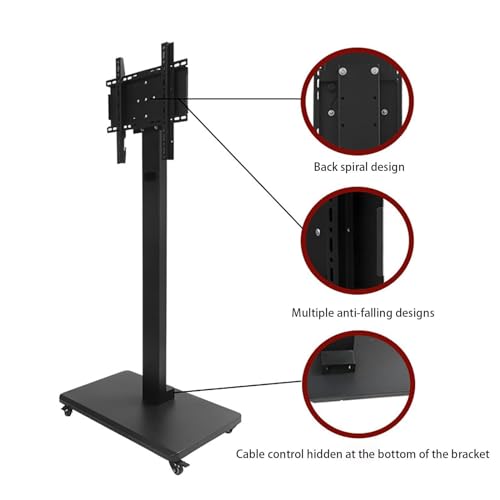 Soporte móvil para TV con ruedas para pantallas LED 32-65 pulgadas miniatura 6