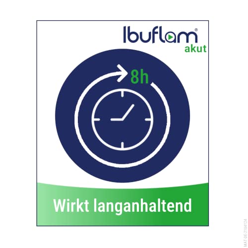 Ibuflam® akut 400 mg IBUPROFEN Filmtabletten| Doppel-Pack 2 x 20 Stk. | Ibu 400 Schmerztabletten bei Schmerzen, Zahnschmerzen, Fieber und Erkältung|Schnelle Schmerzlinderung mit Ibuprofen