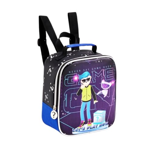 Kit Mochila Infantil Rodinha Vídeo Game Pk Xd Com Lancheira E Estojo