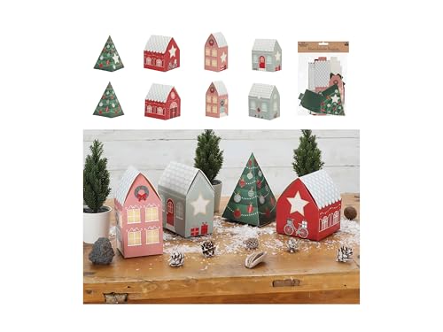 Adventskalender DIY Bastelset 24tlg. │ Häuser Tannenbaum 4 Designs...