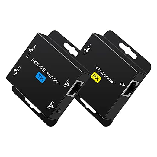 VPFET HDMI Extender 200ft RJ45 Ethernet über Cat5e Cat6 Kabel Übertragung HDMI Transmitter Repeater Unterstützt 1080p 3D HDCP EDID POC Eine Stromversorgung für die Arbeit mit