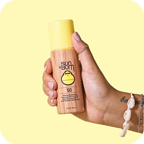 Sun Bum Original Spf 50 Sunscreen Roll-On Lotion | Vegan And Reef Friendly (Octinoxate & Oxybenzone Free) Broad Spectrum Moisturizing Uva/Uvb Sunscreen Lotion With Vitamin E | 3 Oz | 2 Pack #TOP3